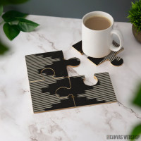 Podmetač Jugozapadni minimalistički crno-beli dizajn