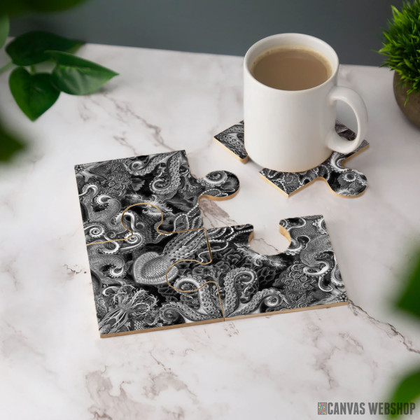 Podmetač Kraken - crno-beli kvadrat Podmetač Kraken - crno-beli kvadrat