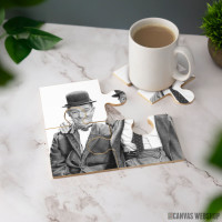 Podmetač Laurel i Hardy skica
