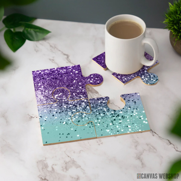 Podmetač Ljubičasto-teal sirena okeanska glitter dekoracija