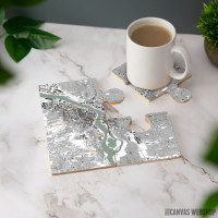 Podmetač Mapa Portlanda Podmetač Mapa Portlanda