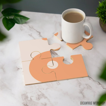 Podmetač Narandžasta krema - minimalni Yin-Yang mir Podmetač Narandžasta krema - minimalni Yin-Yang mir