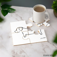 Podmetač Pikaso inspiracija - Jack Russell terijer - linijski crtež Podmetač Pikaso inspiracija - Jack Russell terijer - linijski crtež