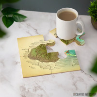 Podmetač Plan mapa Kauaija Podmetač Plan mapa Kauaija