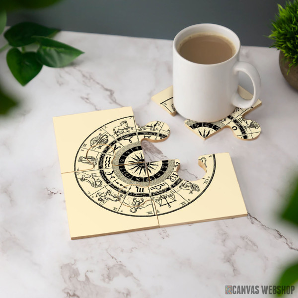 Podmetač Ručno crtana zodijak mapa