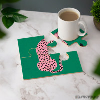 Podmetač Ružičasti leopard - tropska pop umetnost Podmetač Ružičasti leopard - tropska pop umetnost