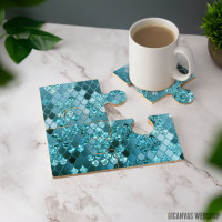 Podmetač Sirena sa šarenim gliterom