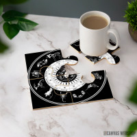 Podmetač Skelaton Zodijak Ouija tabla Podmetač Skelaton Zodijak Ouija tabla