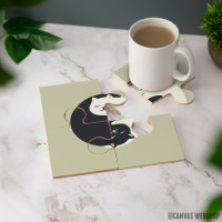 Podmetač Skrivena mačka – Yin-Yang zagrljaj