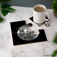Podmetač Srebrna disco lopta sa ogledalom Podmetač Srebrna disco lopta sa ogledalom