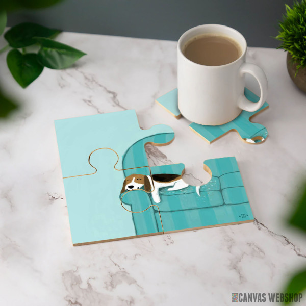 Podmetač Srećan kauč beagle Podmetač Srećan kauč beagle