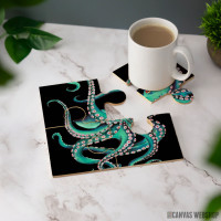 Podmetač Tentakli Hobotnice (Teal Vodeni Boje)
