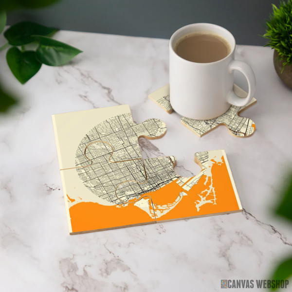 Podmetač Toronto mapa i mesec Podmetač Toronto mapa i mesec
