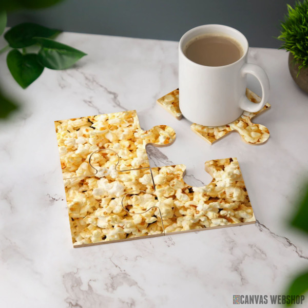 Podmetač Ukusni popcorn na celom pozadinskom platnu Podmetač Ukusni popcorn na celom pozadinskom platnu