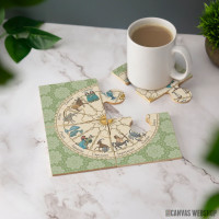 Podmetač Vintage astrologija - zeleni znak Podmetač Vintage astrologija - zeleni znak