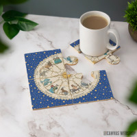Podmetač Vintage astrologija – Zodijačka tabla Podmetač Vintage astrologija – Zodijačka tabla
