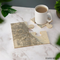 Podmetač Vintage mapa Čikaga iz 1899. Podmetač Vintage mapa Čikaga iz 1899.