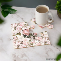 Podmetač Vintage shabby chic roze ruže Podmetač Vintage shabby chic roze ruže