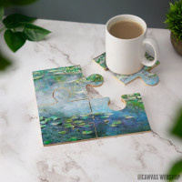 Podmetač Vodenilije na platnu - Klad Monet Podmetač Vodenilije na platnu - Klad Monet