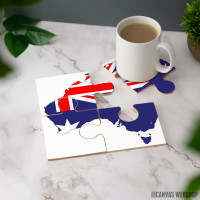 Podmetač Zastava i mapa Australije Podmetač Zastava i mapa Australije