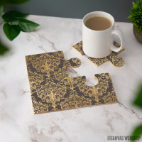 Podmetač Zlatne spirale - damask Podmetač Zlatne spirale - damask