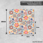 Podmetač Akvarel Kaleidoskop Florala - Desaturirani