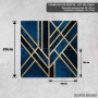 Podmetač Art Deco u noćnoj boji Podmetač Art Deco u noćnoj boji
