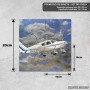 Podmetač Avion Piper Cherokee, u letu Podmetač Avion Piper Cherokee, u letu