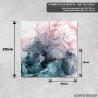 Podmetač Blush i Payne’s Gray apstrakt