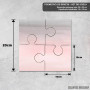Podmetač Blushing pink-grey apstrakt