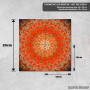 Podmetač Detaljna narandžasta boho mandala Podmetač Detaljna narandžasta boho mandala