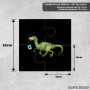 Podmetač Flos-Flossoraptor Zubi, Humor i Pokloni za Stomatologe Podmetač Flos-Flossoraptor Zubi, Humor i Pokloni za Stomatologe