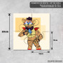 Podmetač Glam rok Freddy iz FNaF igre Podmetač Glam rok Freddy iz FNaF igre
