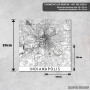 Podmetač Indianapolis – bela mapa Podmetač Indianapolis – bela mapa