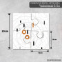 Podmetač Kiša radosti – Geometrija Podmetač Kiša radosti – Geometrija