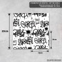 Podmetač Krune – Grafiti uzorak Podmetač Krune – Grafiti uzorak