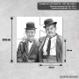 Podmetač Laurel i Hardy skica