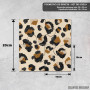 Podmetač Leopard print sa neutralnim zlatnim tonovima