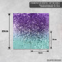 Podmetač Ljubičasto-teal sirena okeanska glitter dekoracija