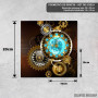 Podmetač Neobičan sat sa zupčanicima – steampunk Podmetač Neobičan sat sa zupčanicima – steampunk