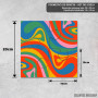 Podmetač Novi Groove Retro Spirale i Šarenilo