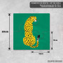 Podmetač Oštar pogled - zlatna leoparda