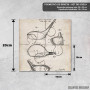 Podmetač Patent za golf drvo - antikni golf art Podmetač Patent za golf drvo - antikni golf art