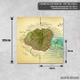 Podmetač Plan mapa Kauaija