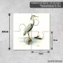 Podmetač Plavi heron u akvarelu Podmetač Plavi heron u akvarelu