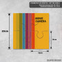 Podmetač Retro filmska kamera u paleti boja Podmetač Retro filmska kamera u paleti boja