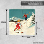 Podmetač Retro skijanje par Podmetač Retro skijanje par