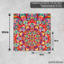 Podmetač Retro stakleni mandala Podmetač Retro stakleni mandala