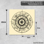 Podmetač Ručno crtana zodijak mapa