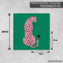 Podmetač Ružičasti leopard - tropska pop umetnost Podmetač Ružičasti leopard - tropska pop umetnost